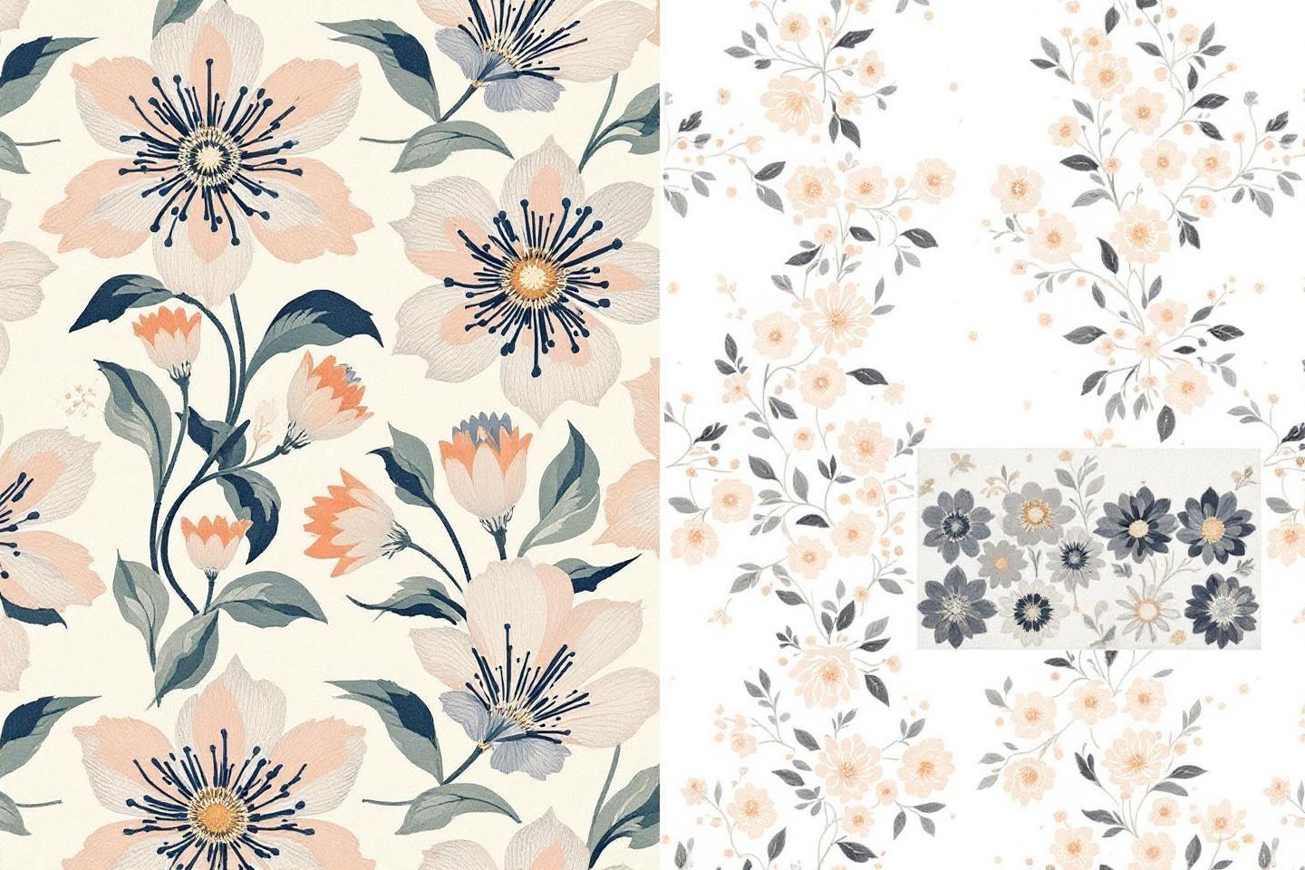 Papier peint fleurs : collection florale pour une déco murale intemporelle Papier peint fleurs : collection florale pour une déco murale intemporelle