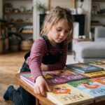 Collection complète Mortelle Adèle alignée sur une surface, vue panoramique des tomes de la BD