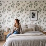 Papier peint 4murs chambre avec motif moderne et élégant pour une décoration intérieure tendance