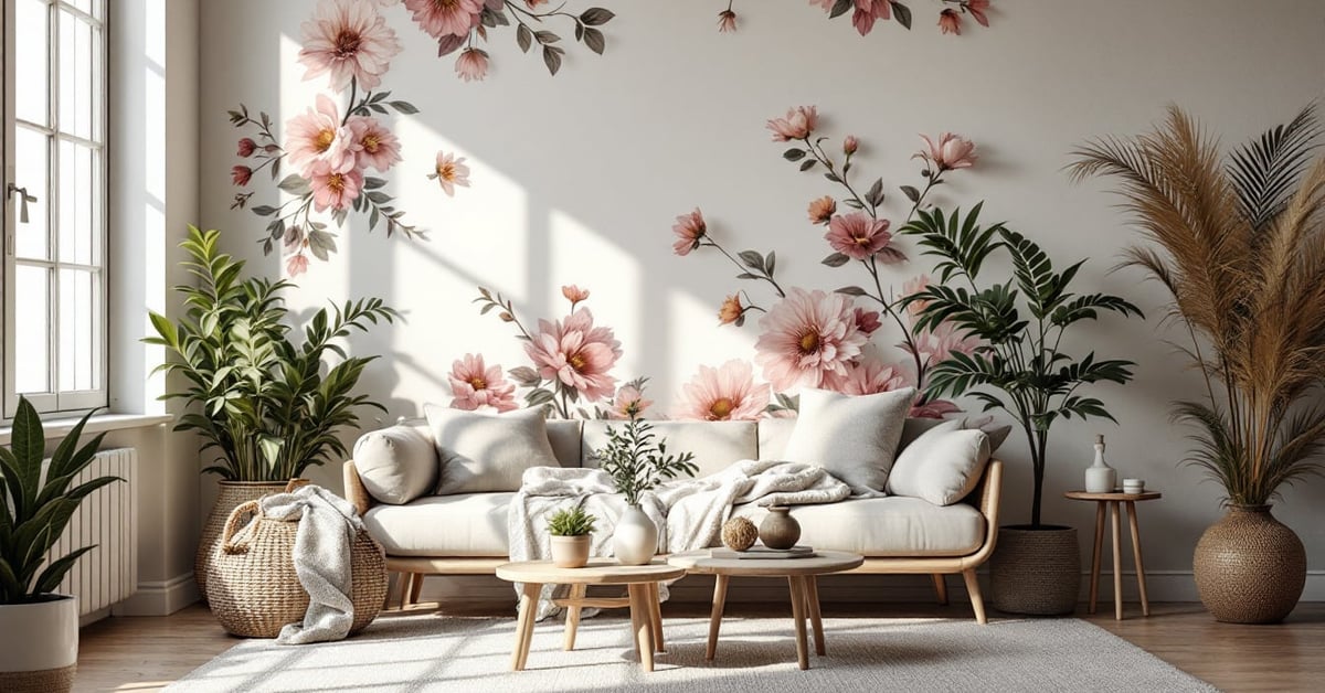 Papier peint fleuri : égayez vos murs avec des motifs floraux - Papier peint fleuri : décorez vos murs avec nos collections f