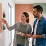Chambre moderne aux murs colorés illustrant les meilleures couleurs pour peindre une chambre